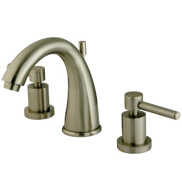 8" Widespread Bathroom Faucet, Brushed Nickel